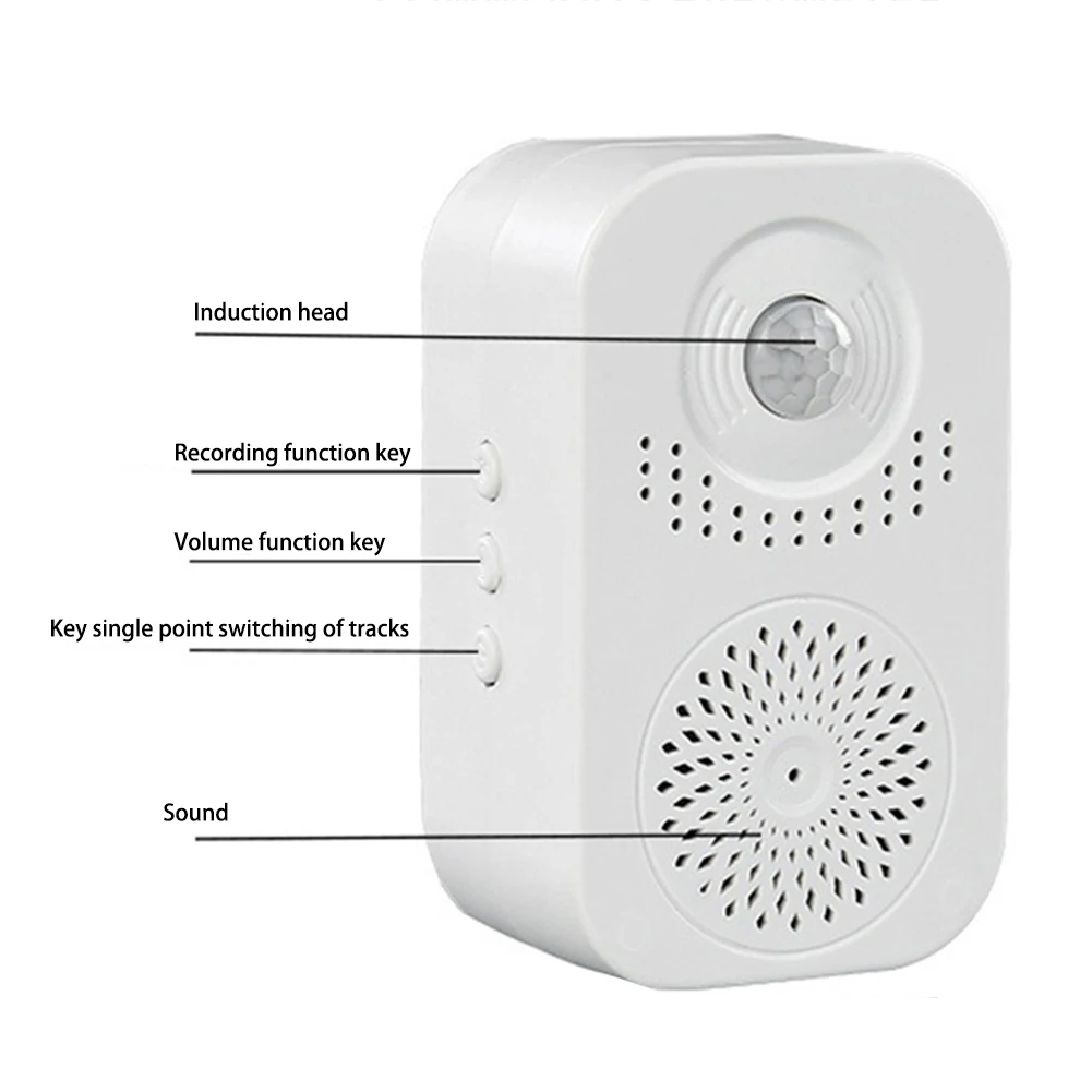 Alerta infravermelha da campainha da instalação fácil do lembrete de voz da campainha da indução para apartamentos