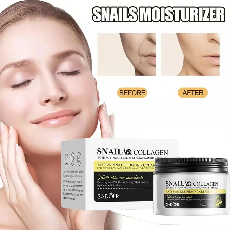 Snail Collagen Face Cream Faical Moisturizing Brightening Firming Hydrating Facial Creams Beauty Face Skin Care Products