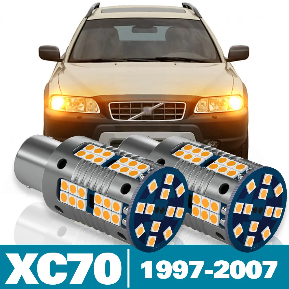 

2pcs LED Front Turn Signal Light For Volvo XC70 Accessories 1997 1998 1999 2000 2001 2002 2003 2004 2005 2006 2007