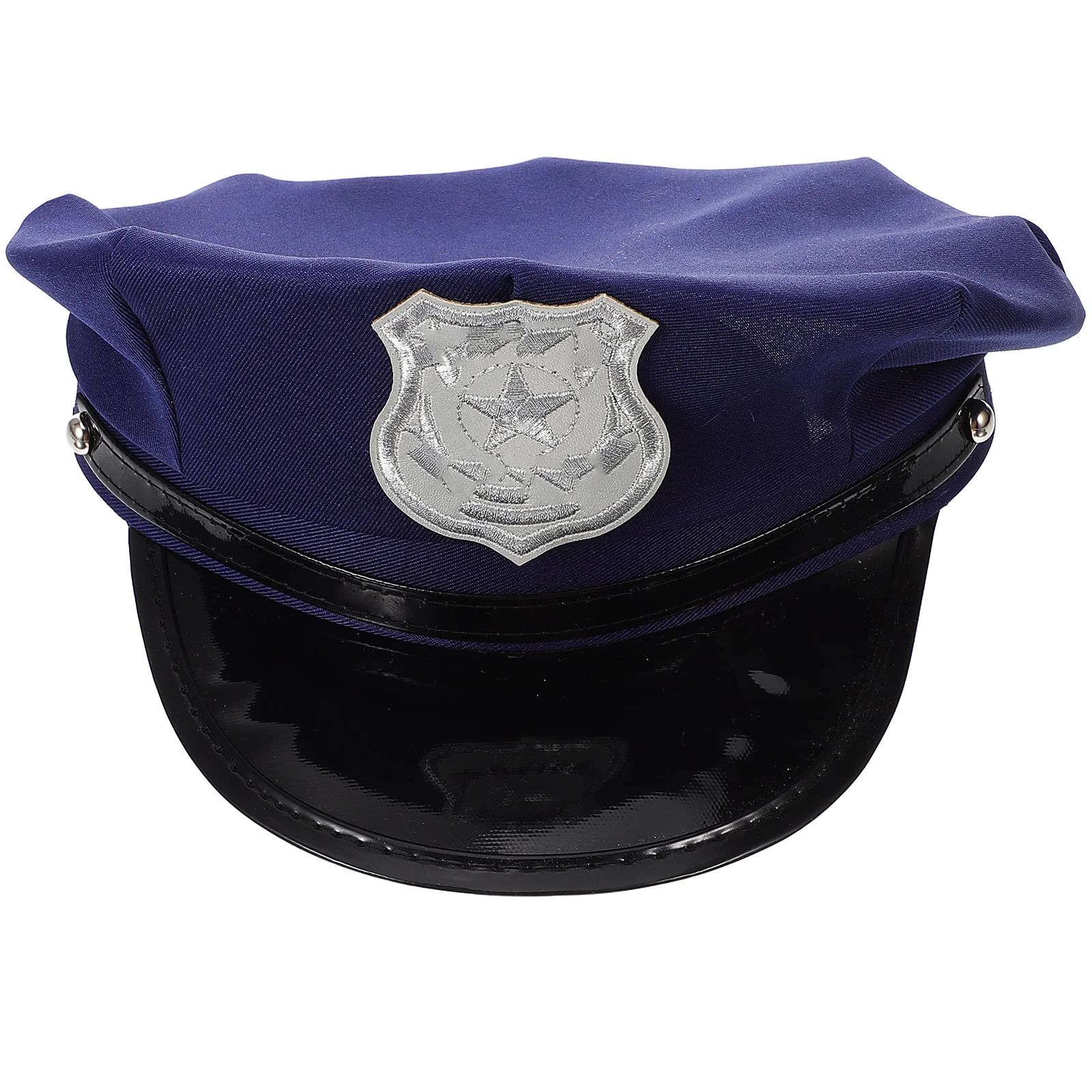 

1pc Hat Premium Badge Cap Unisex Lightweight For Stage Badge Police Party Cosplay Costume Accessory