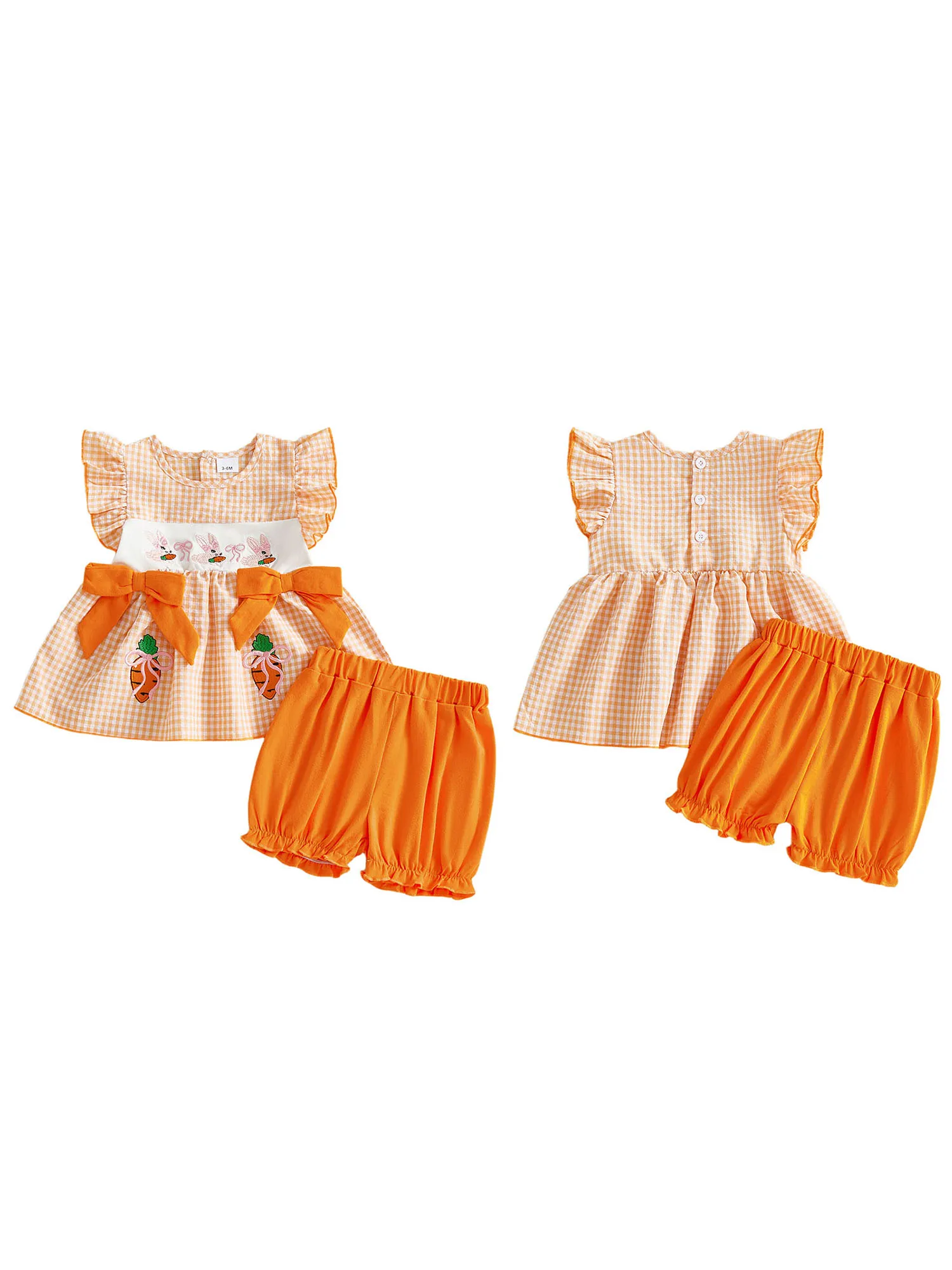 

Adorable Infant Girl Spring Outfit Floral Print Romper and Matching Headband Set for Easter Celebration