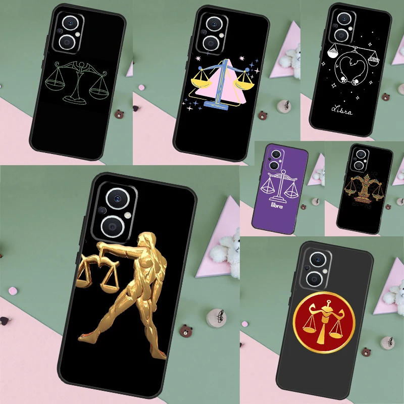 Zodiac bilancia Balance Case Coque per OPPO Reno 4Z 5Z 2Z 8T Reno 4 5 6 7 8 Lite OPPO Find X3 Lite X2 Neo X5 X6 Pro