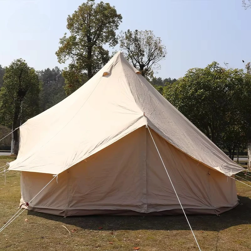 

STLFWholesale Outdoor Camping Bell Tent Waterproof Large Luxury Party Family Glamping Canvas Yurt Emperor's Tent for Resort Picn