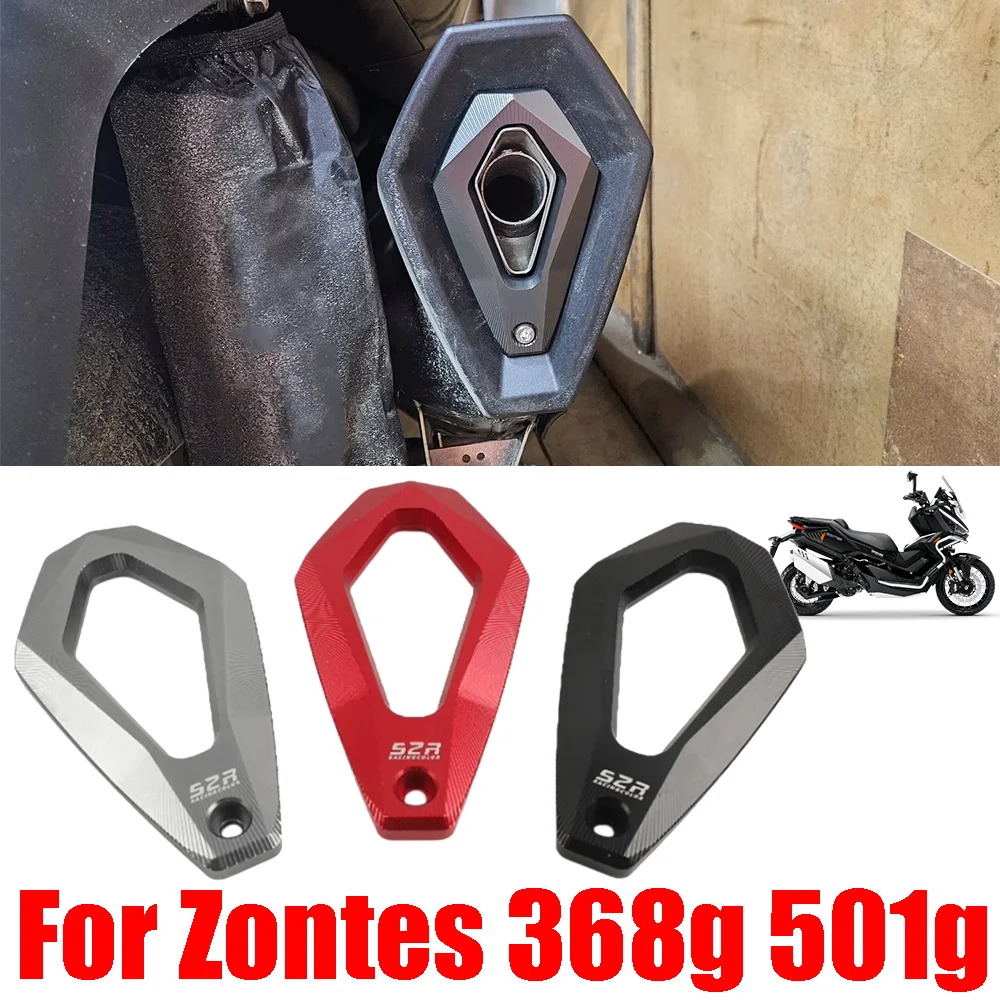 Para Zontes 368g 368m 368K 368D 501g accesorios de motocicleta cubierta protectora de tubo de escape silenciador cubierta decorativa de cola Guar