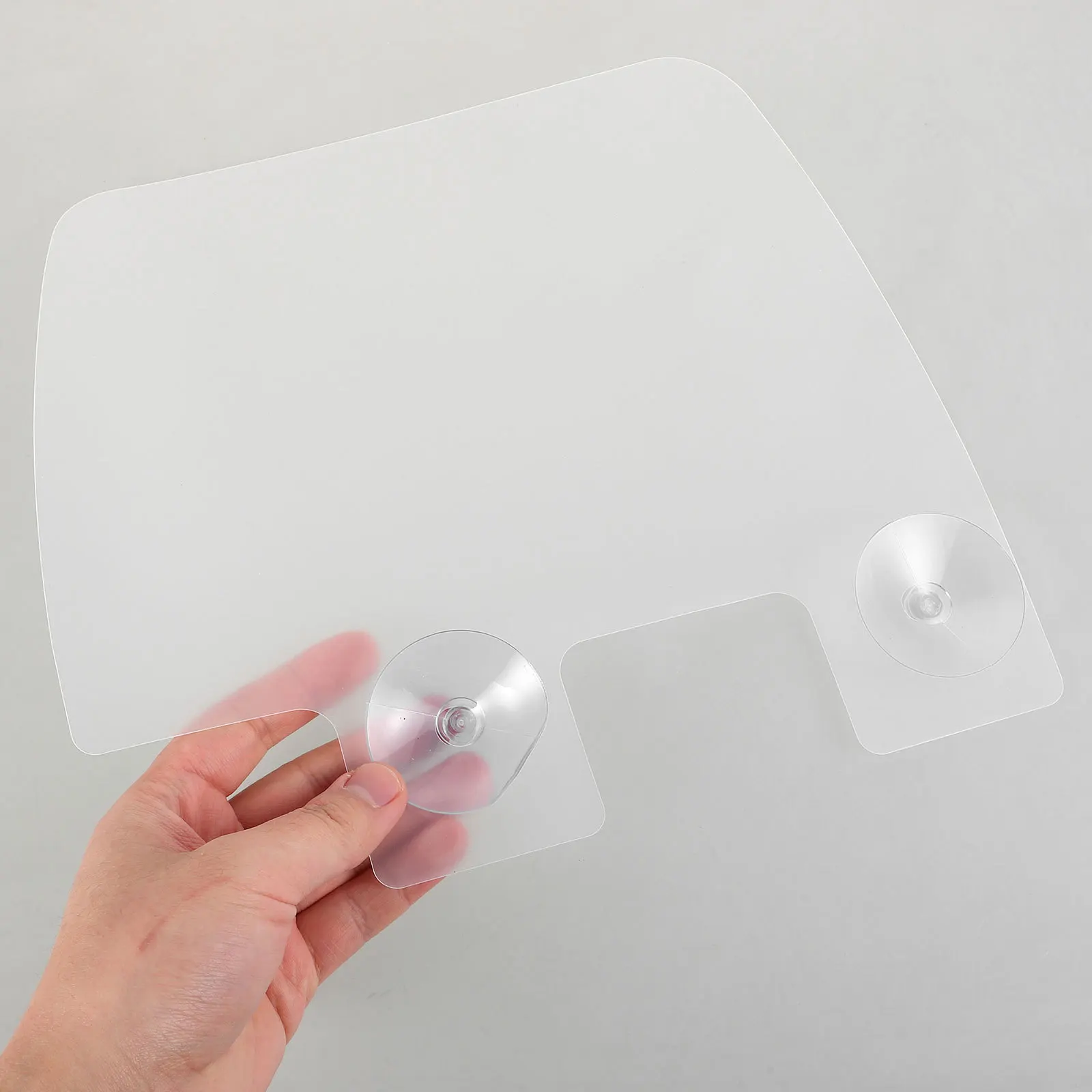 

6Pcs Kitchen Sink Splash Guard Transparent Plastic Waterproof Edge Protector Suction Cups Splash Proof Barrier for Washing