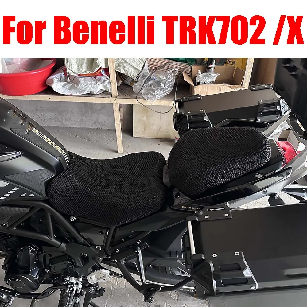 For Benelli TRK702X TRK702 TRK 702 X 702X Motorcycle Accessories Mesh Seat Cushion Cover Protection Heat Insulation Seat Cover