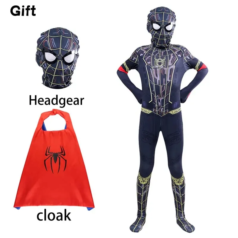 Movie FAR FROM HOME Spiderman Cosplay Kids Adults Costumes Superhero Bodysuit Spandex Suit Halloween Party Clothes