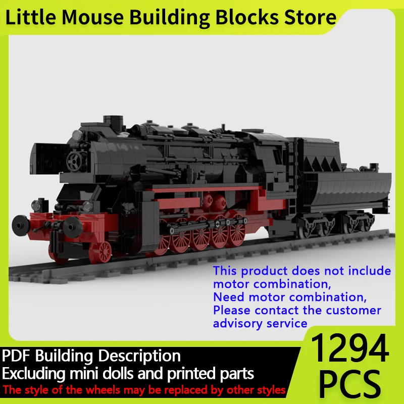 

City Car Model MOC Building Bricks German War Locomotive DRB 52 Modular Technology Gifts Holiday Assemble Children Toys Suit