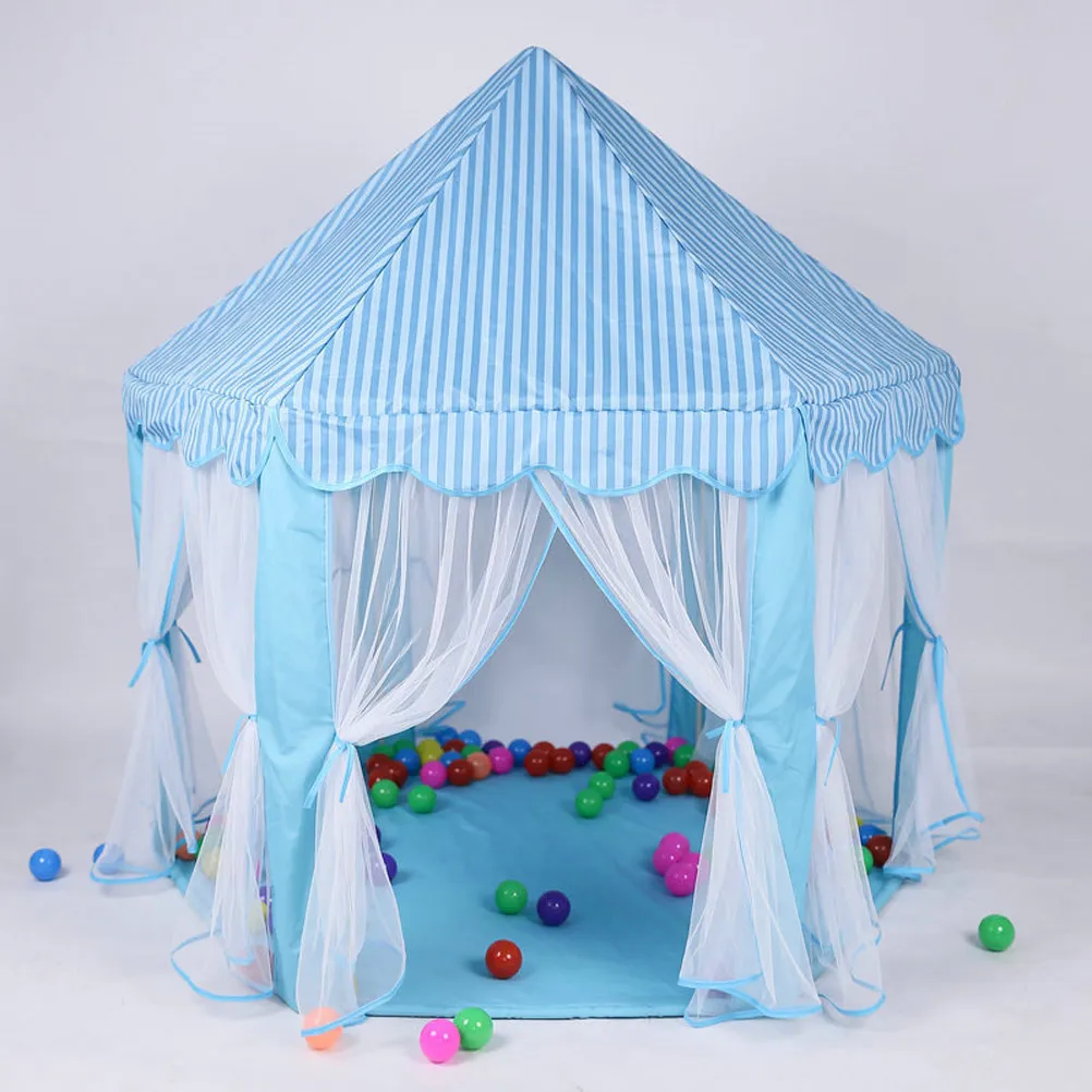 blue-large-hexagon-playhouse-kids-indoor-outdoor-play-tent-girls-castle-kids-play-house-playhouse-girls-castle