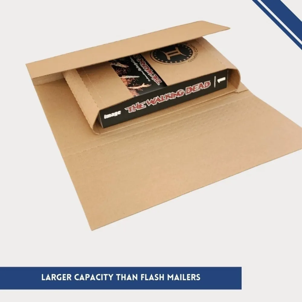 Коробки для доставки комиксов на 50 — вмещает 15 комиксов, 3 градуированных плитки, 10 комиксов с верхней загрузкой, 8 журналов — футляры для доставки по индивидуальному заказу премиум-класса