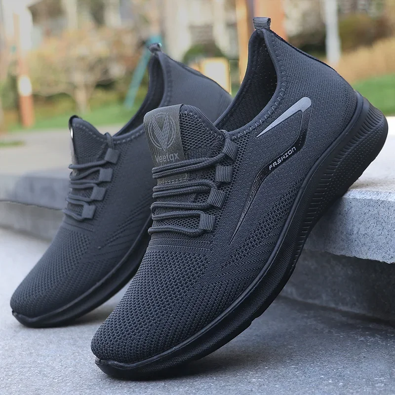 Men Casual Sports Shoes Spring Fashion Flyweave Men Casual Shoes Breathable Mesh Versatile Casual Sports Shoes for Men