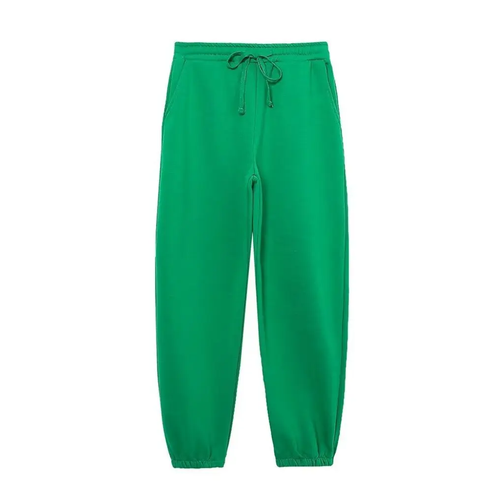 Moda de invierno, suéter de manga larga con capucha y estampado europeo americano y pantalones para correr, conjunto informal para mujer E72986
