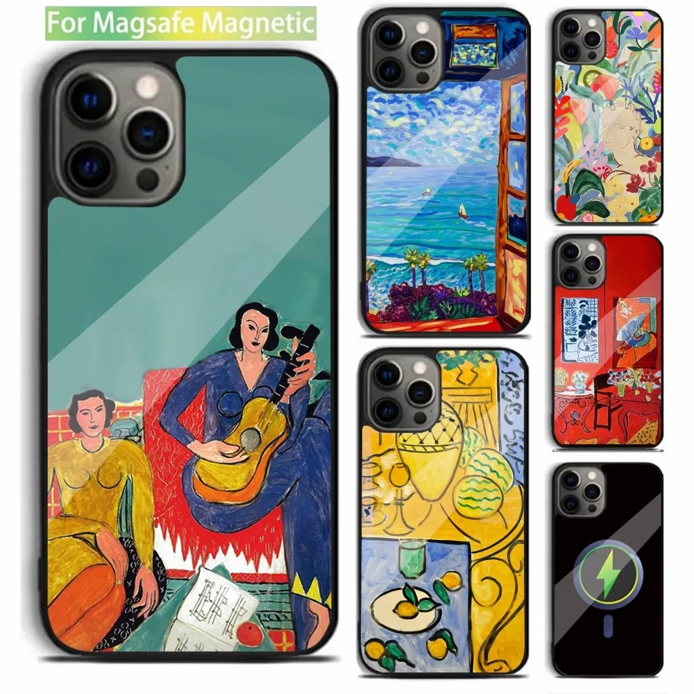 

Henri Matisse Art Painting Phone Case For iPhone 15,14,13,12,11,Plus,Pro,Max Mini Magsafe Magnetic Wireless Charging