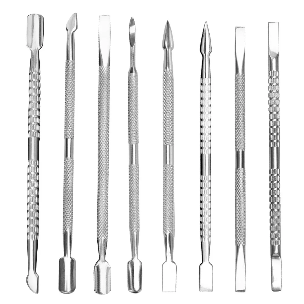 Double-ended Stainless Steel Cuticle Remover Dead Skin Push Remover for Pedicure Tools Manicure Nail Art Cleaner Care Tools