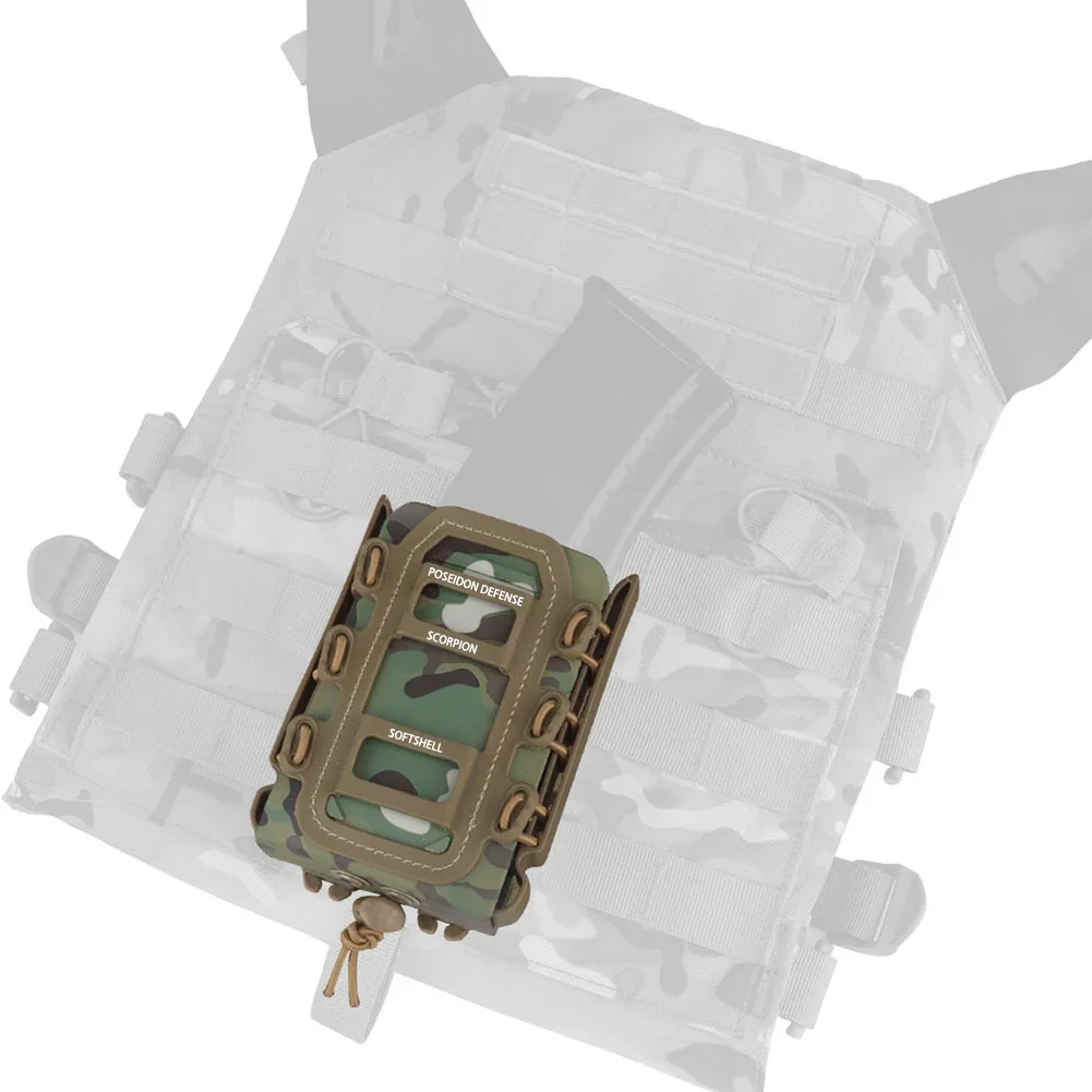 Новая версия SCORPION SOFTSHELL 2.0 Molle Magazine Pouch Holster Mag Carrier для винтовки AK AR M4 5.56 7.62 .308 Airsoft AEG GBB