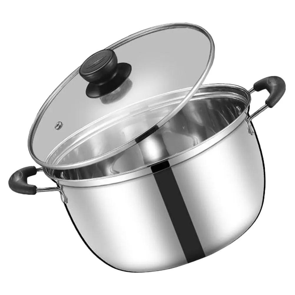 

Exquisite Stainless Steel Milk Pot Soup Pot Double Handle Design Healthy Cooking Fast Boiling Oatmeal Coffee Soup Pan