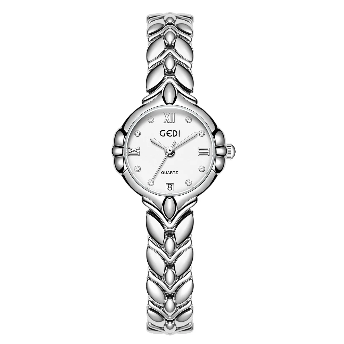 Women's Watch Light Luxury Advanced Compact Delicate Wheat Ear Bracelet Calendar Quartz Watch for women Gift