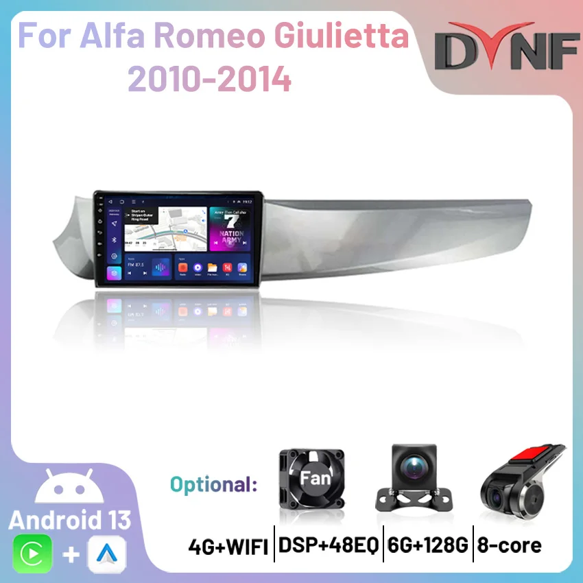 

Автомагнитола Carplay 2 Din для Alfa Giulietta, 2010, 2011, 2012, 2013, 2014