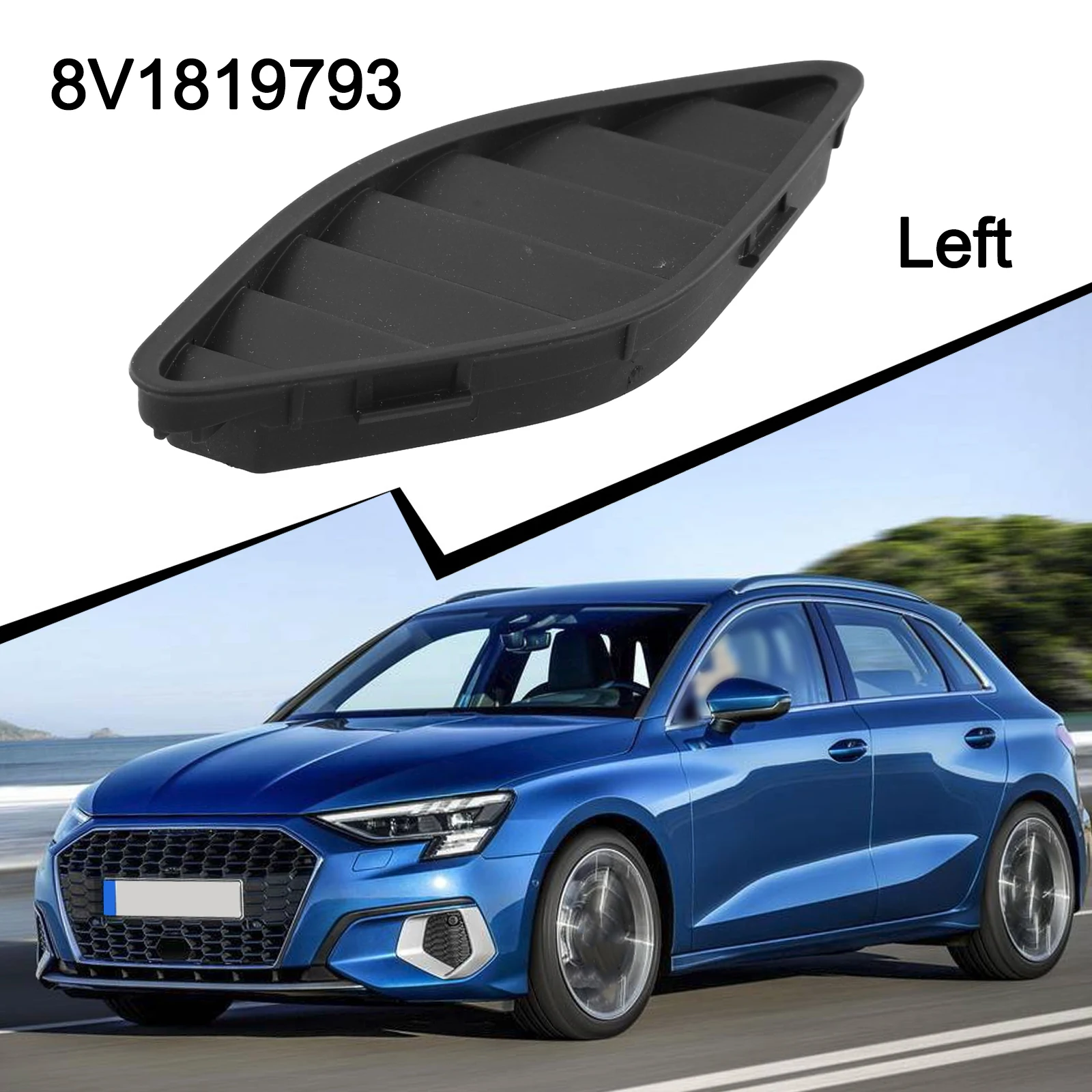 Vehicle Maintenance Air Vent Replacement Vehicle Vent Front Placement Made Of Plastic OE Number 8V1819793 Single Piece