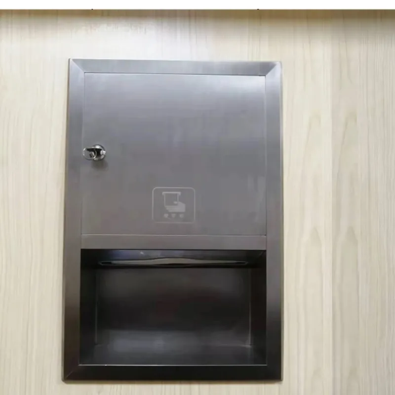 Tissue Holder Toilet Paper Holder 304 Stainless Steel Recessed Wall Mounted Modern Bathroom Toilet Kitchen Paper Towel Dispenser