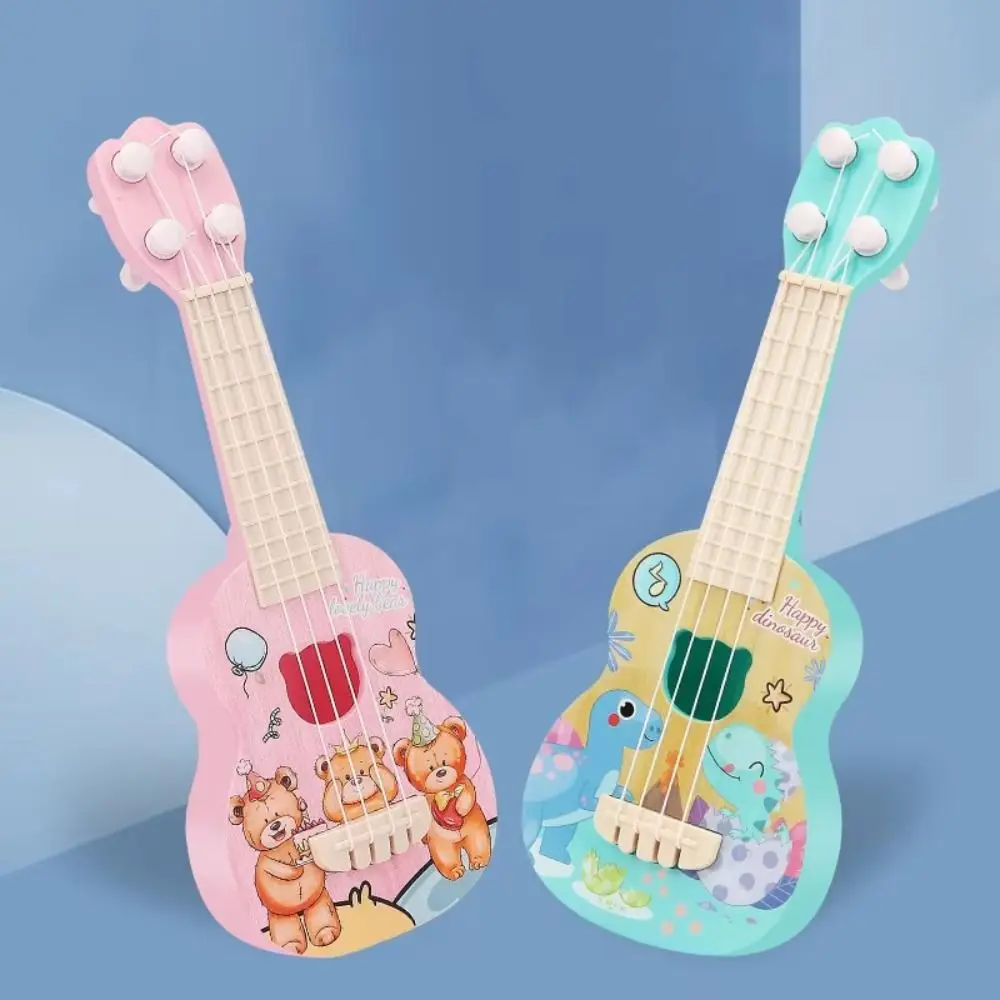 Ukulele de dessin animé pour enfants, mini jouets musicaux créatifs, cadeau pour débutants, instruments de musique, haute qualité