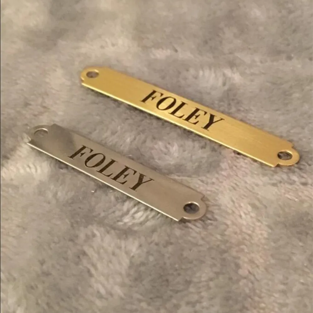 2pcs Personalized Engraved Nameplates for Bridles Custom Jewelry Martingale Plate Stainless Steel Halters and Saddles