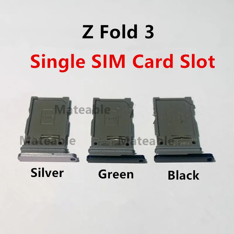 Fold3 SIM Card Slots For Samsung Galaxy Z Fold 3 5G F926 SIM Tray Adapters Socket Holder Replace Phone Housing Repair Parts