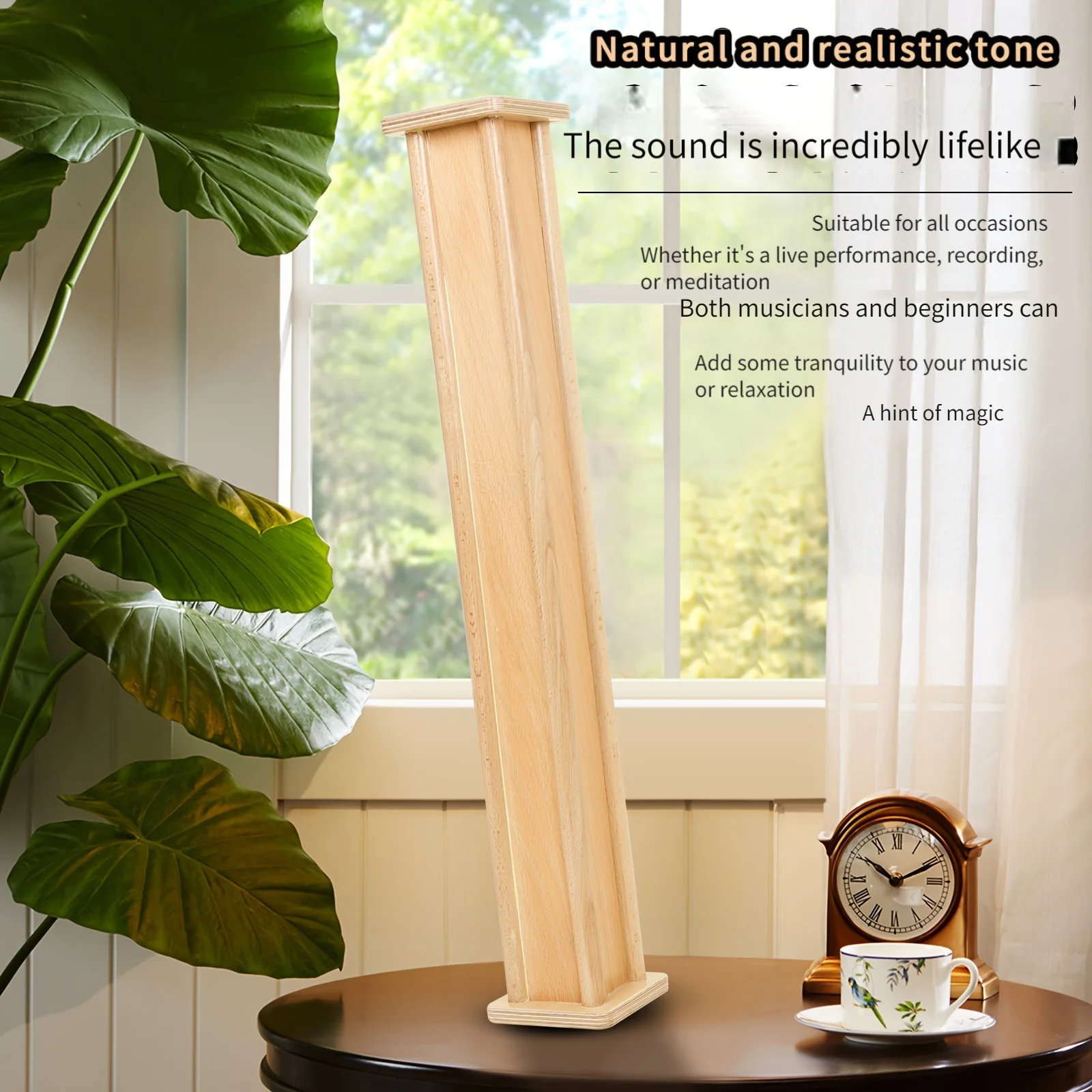 M MBAT Rain Stick Meditation Sound Healing Wooden Rainmaker Shaker Pro Yoga Rain Stick Shaker Relaxation Accessory with Free Bag