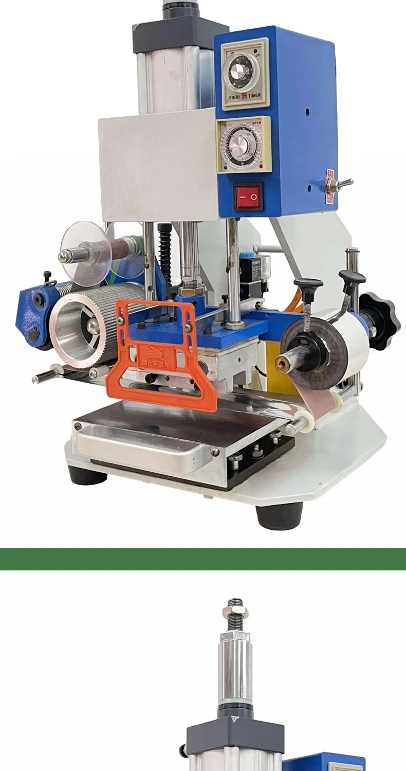 Pneumatic foil stamping machine, embossing machine, automatic label winding creasing machine, small embosser
