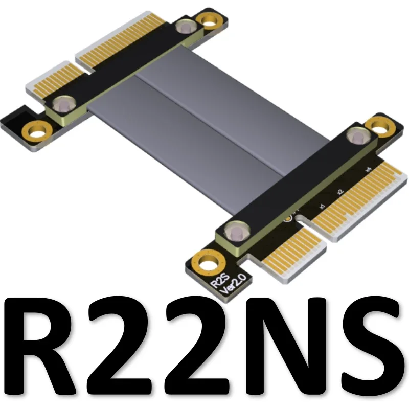 Flexible Foldable 4x PCI-Express X4 Board to Board Jumpers Extender Adapter 3.0 TX to TX/TX to RX Cable for Data Transfer