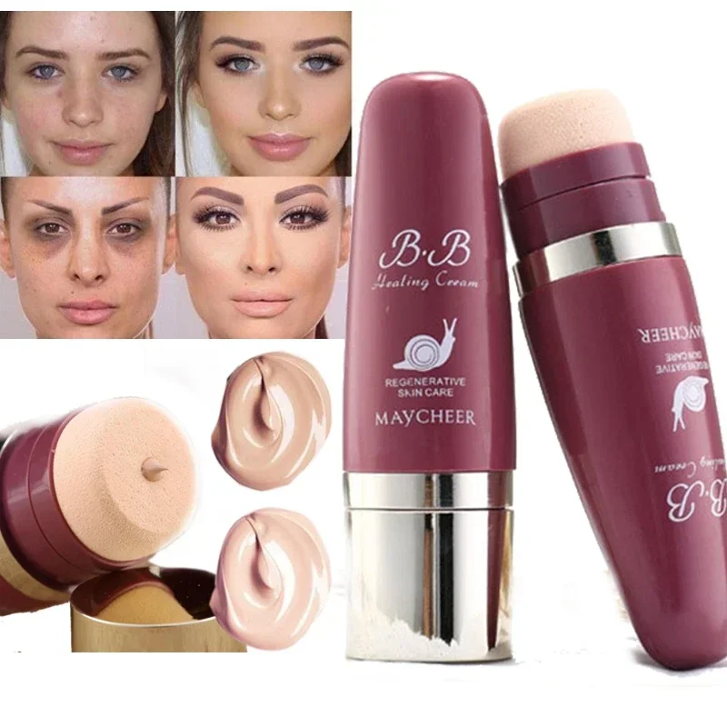 Snail Air Cushion Moisturizing Concealer Long Lasting Waterproof Even Skin Tone Full Coverage Facial Liquid Foundation Cosmetics