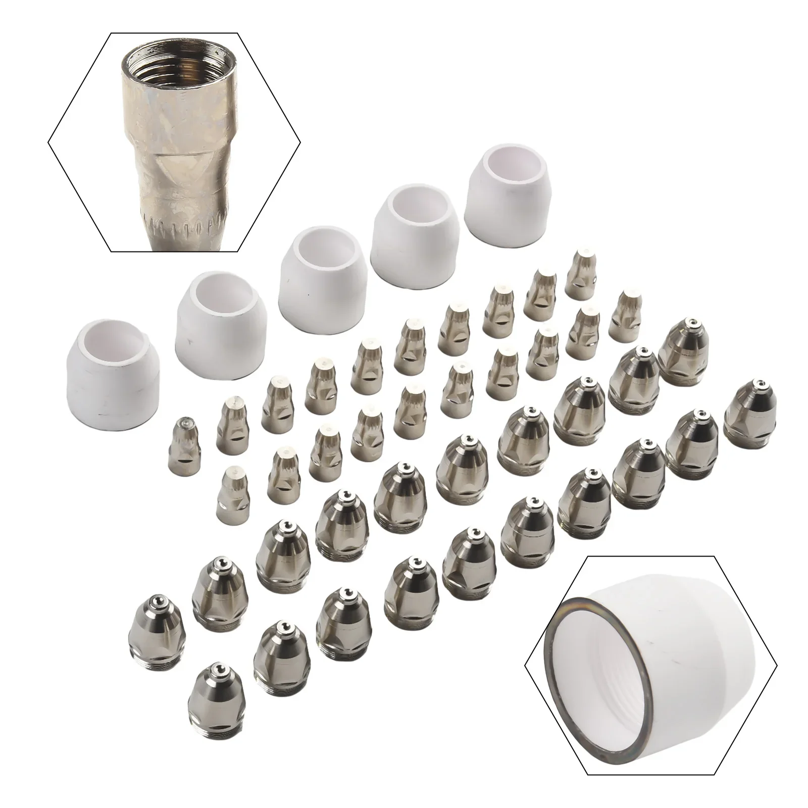 

45pcs P 80 Electrode Nozzle For Panasonic Plasma Torch Rated Welding Current 80 100A Package List 20 * Electrodes