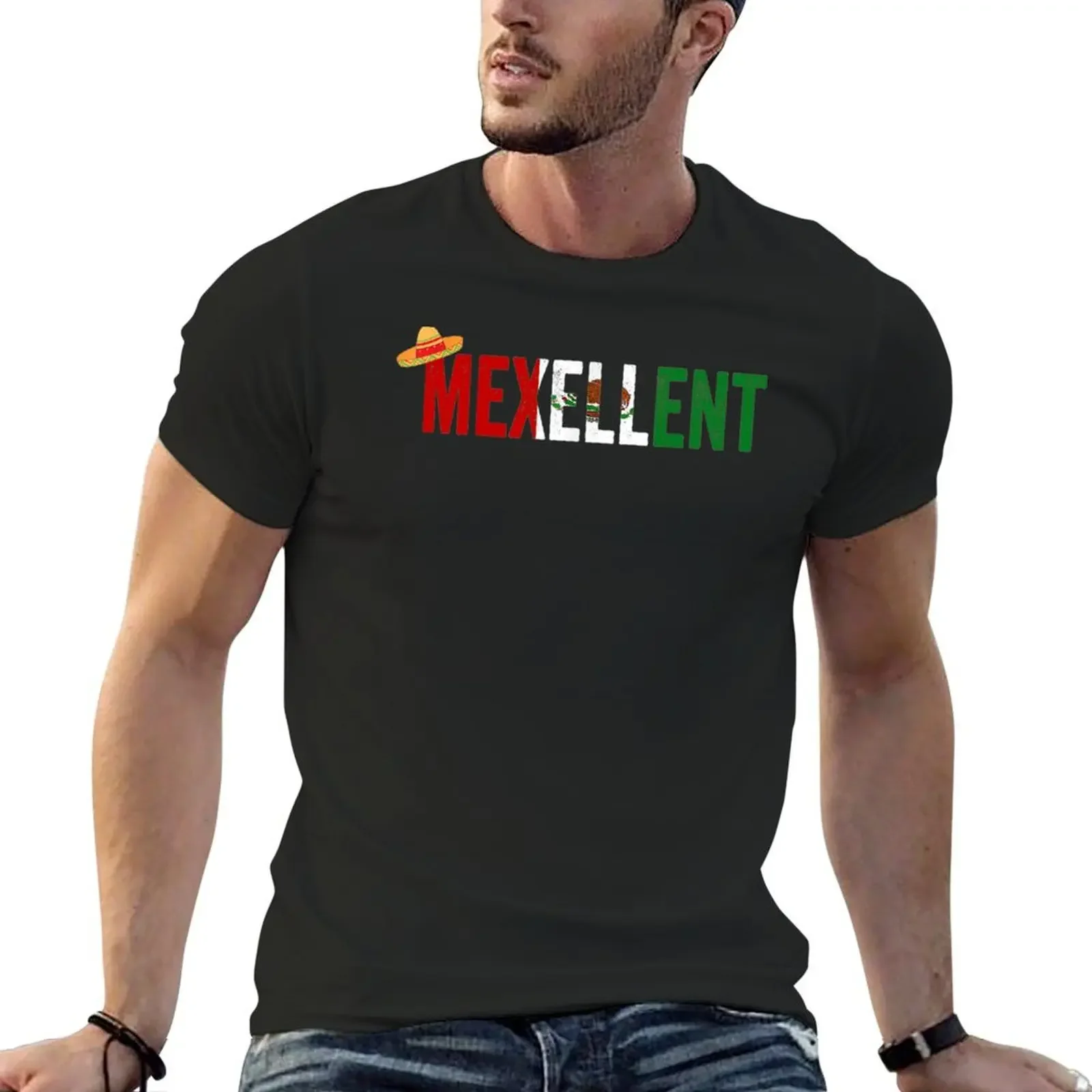 

Mexellent Funny Mexican Excellent - Cinco De Mayo T-Shirt hippie clothes rapper graphic tees vintage clothes mens plain t shirts