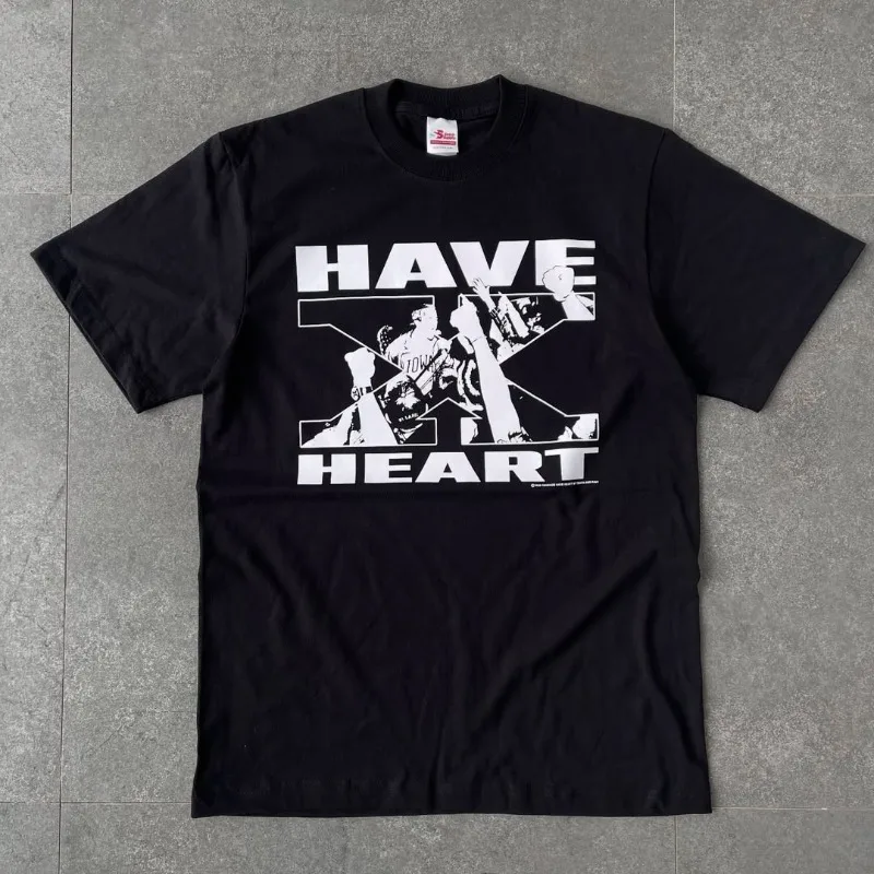 

Y2K Gothic Style Men's Pattern Letter Print T-shirt Retro Street Fashion, Harajuku, Hip-hop, Couple Casual Wear Top Men Clothing