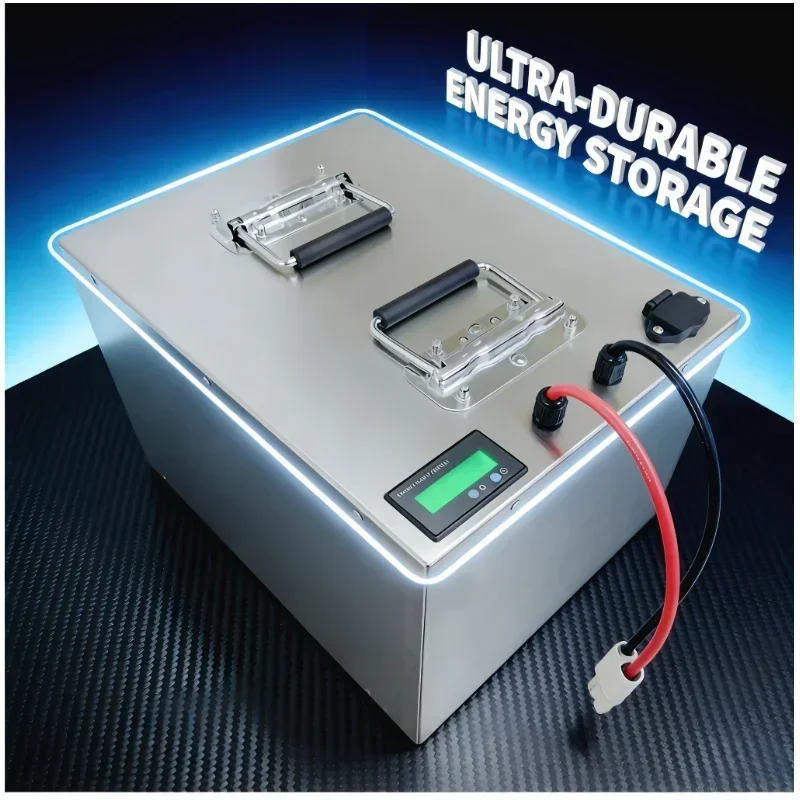 48V 50Ah-500Ah Deep Cycle Lithium Storage Pack Integrated BMS Backup Power For Solar UPS Telecom 10KW-18KW Inverter