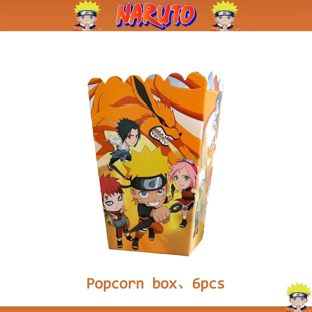 NARUTO-ナルト-使い捨て食器セット,お誕生日パーティーの装飾セット,ラテックスバルーン,ベビーシャワー