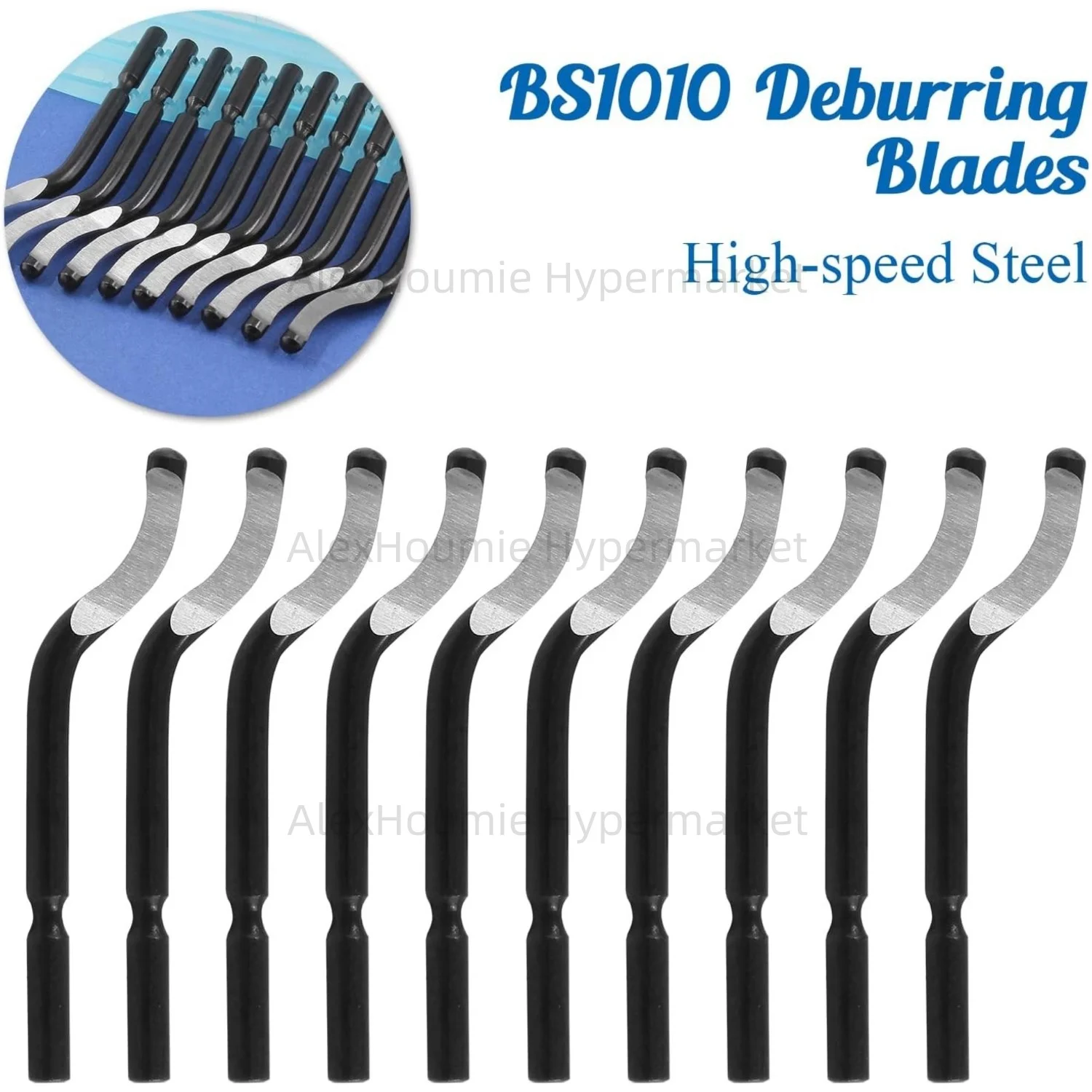 Deburring Tool Set NG1000 with 11 High Speed Steel Swivel Blades for Metal PVC Plumbing Pipe 3D Printing Plastic Copper Resin