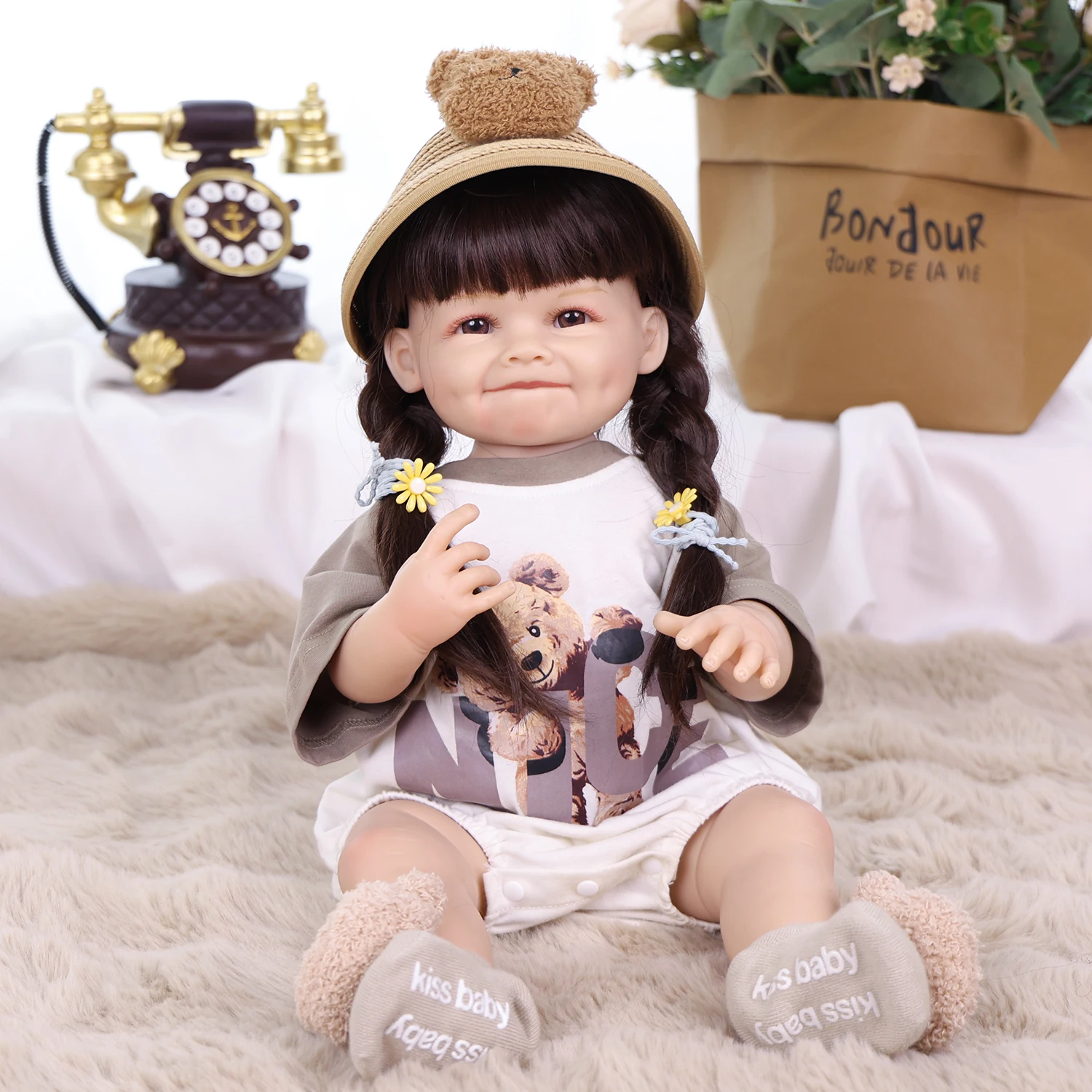 دمية KEIUMI الواقعية بطول 22 ب - مراجعة Reborn Baby Doll Silicone Realistic وسعره