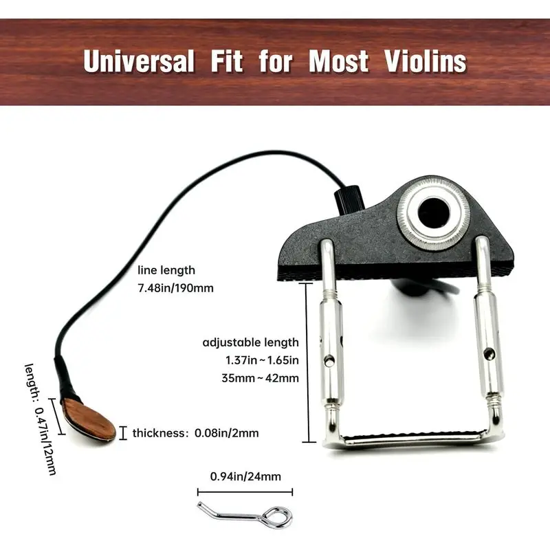 High Quality Violin Bridge Pickup, Electronic Violin Accessory, Delivers Authentic Instant Acoustic Sound