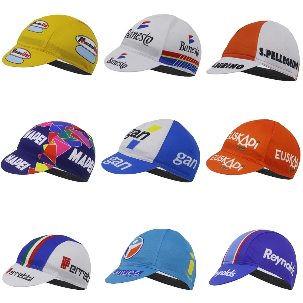 Retro Cycling Cap Unisex Summer Breathable Classic Team Bike Hat Outdoor Sportst Caps