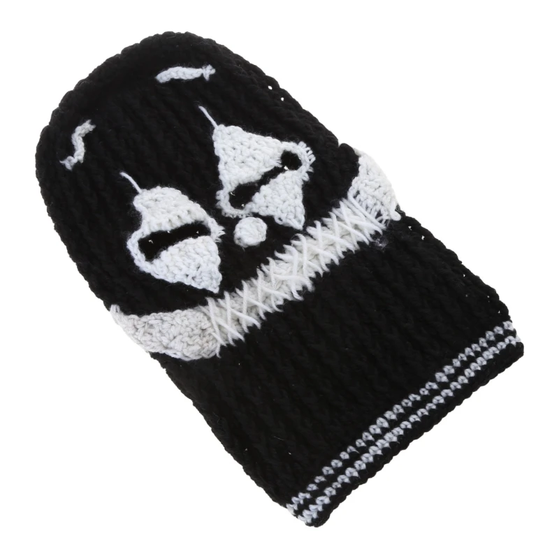 Scary Halloween Balaclava Novelty Knitting Beanie Women Men Winter Warm Mask Hat Adult Hooded for Hiking Cycling