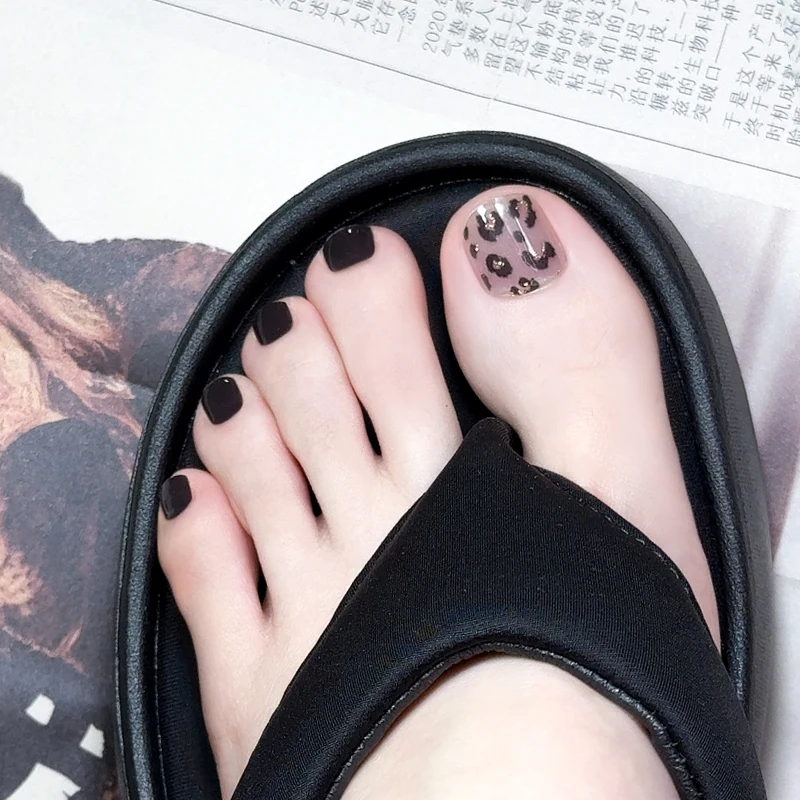 34Tips UV Second Generation Nail Sticker Crystal Glue Versatile Sweet Paper Waterproof Firm Gel Semi Baked Toe Nail Sticker