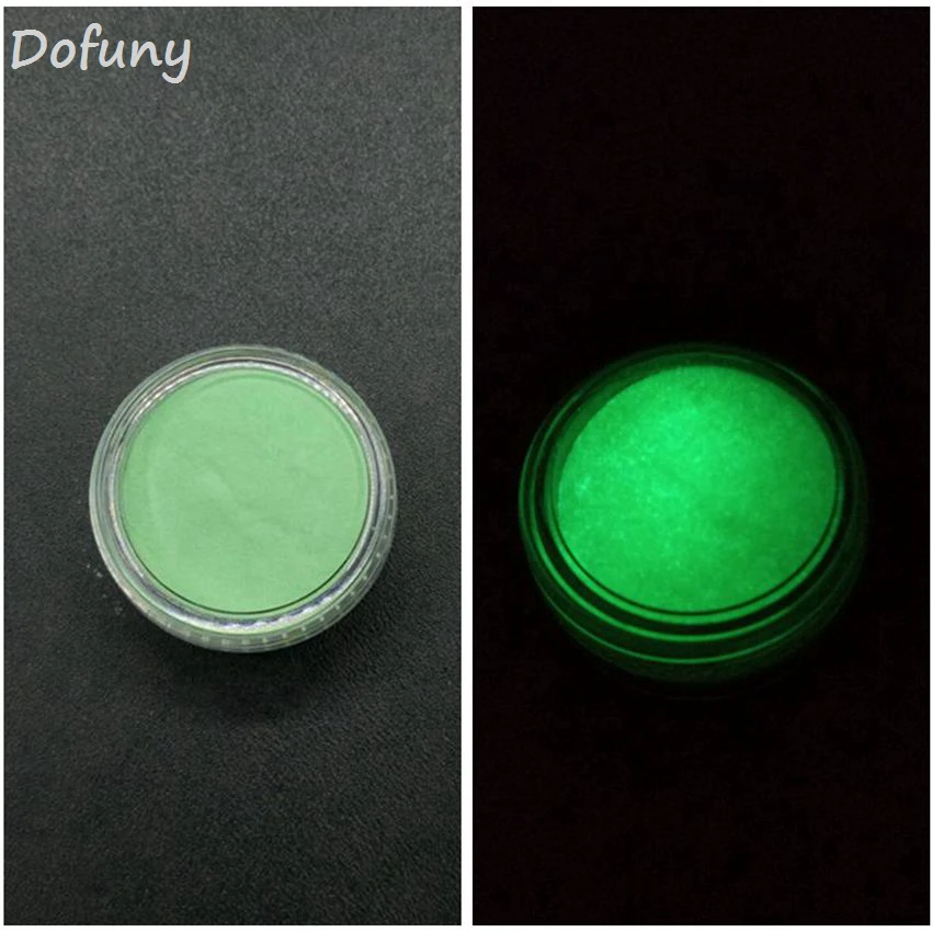 Neon Fluorescent Powder DIY Bright Luminous Nail Art Glow In The Dark Powder Pigment Dust Phosphor Nail Glitter