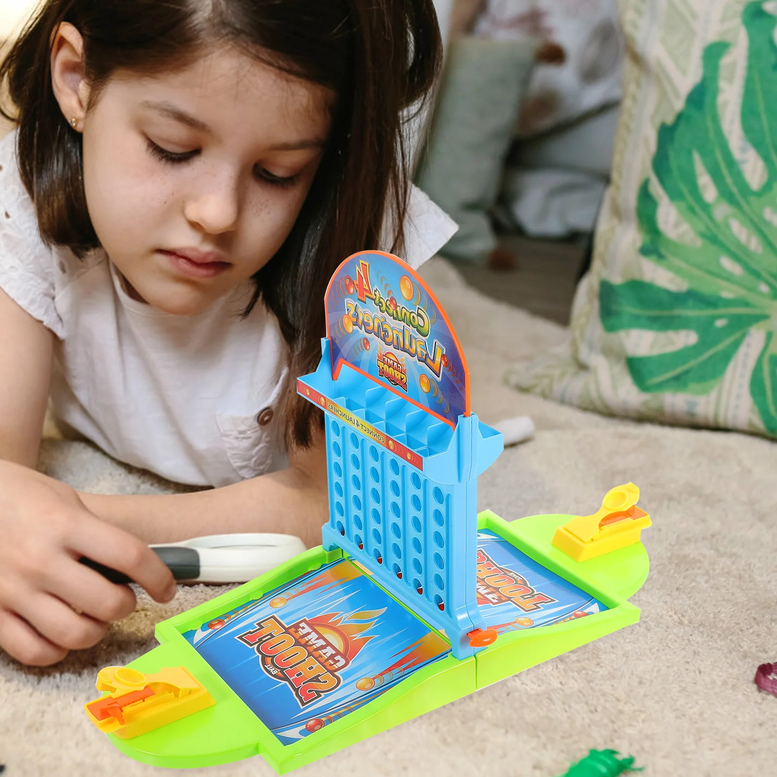 

Mini Pinball Game Environmental Friendly Plastic Kids For Hand-Eye Coordination Table Basketball Game Educational Fun Play Set