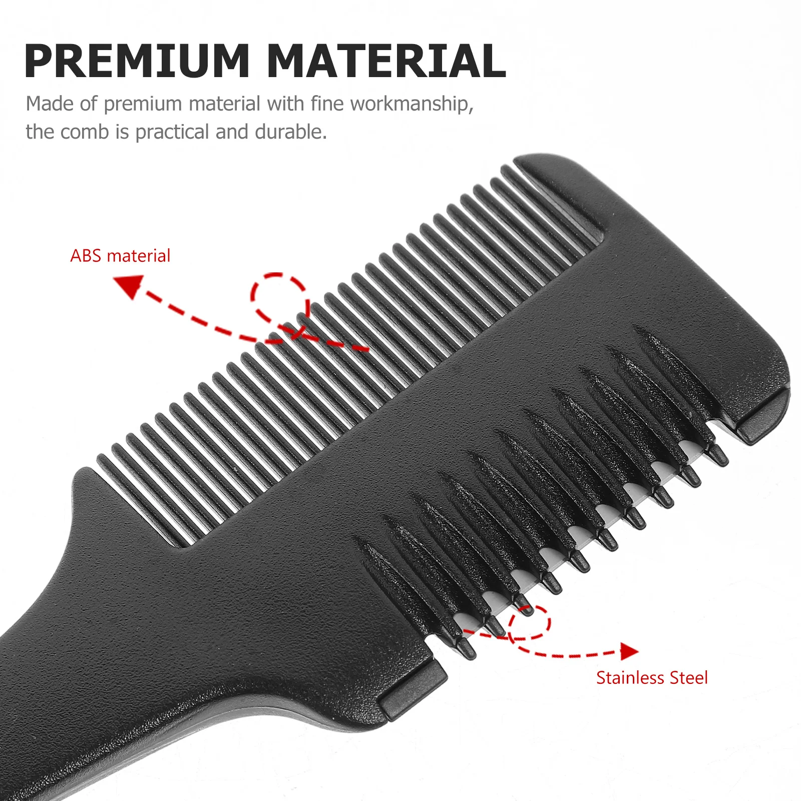 

3 Pcs Razor Shaving Comb Haircut Miss Razors Stainless Steel Haircutting Combs Professional