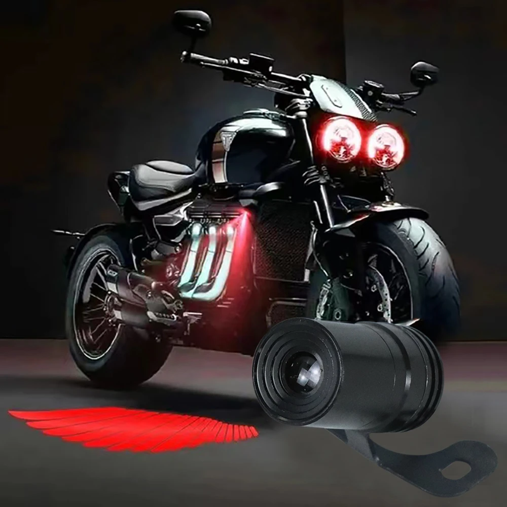 2Pcs Motorcycle LED Underbody Light Projector Ghost Angel Wings Light Goldwing Motorcycle Accessories