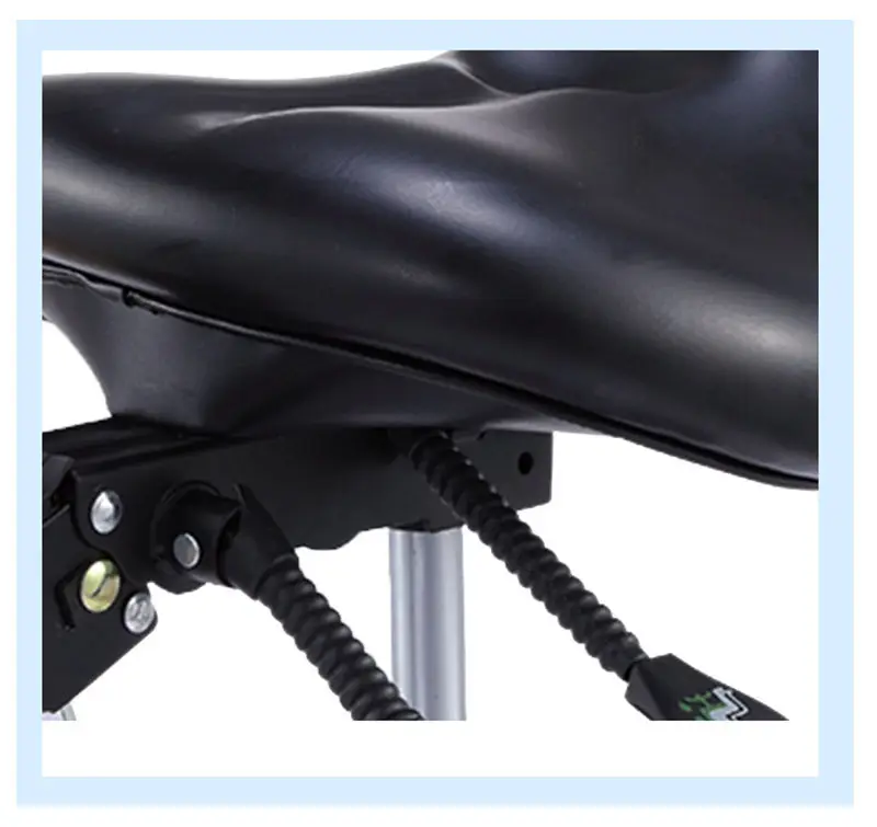 Professional Ergonomic PU Leather Dental Saddle Chair Twin Dentist Saddle Stool with Backrest for Clininc Hospital