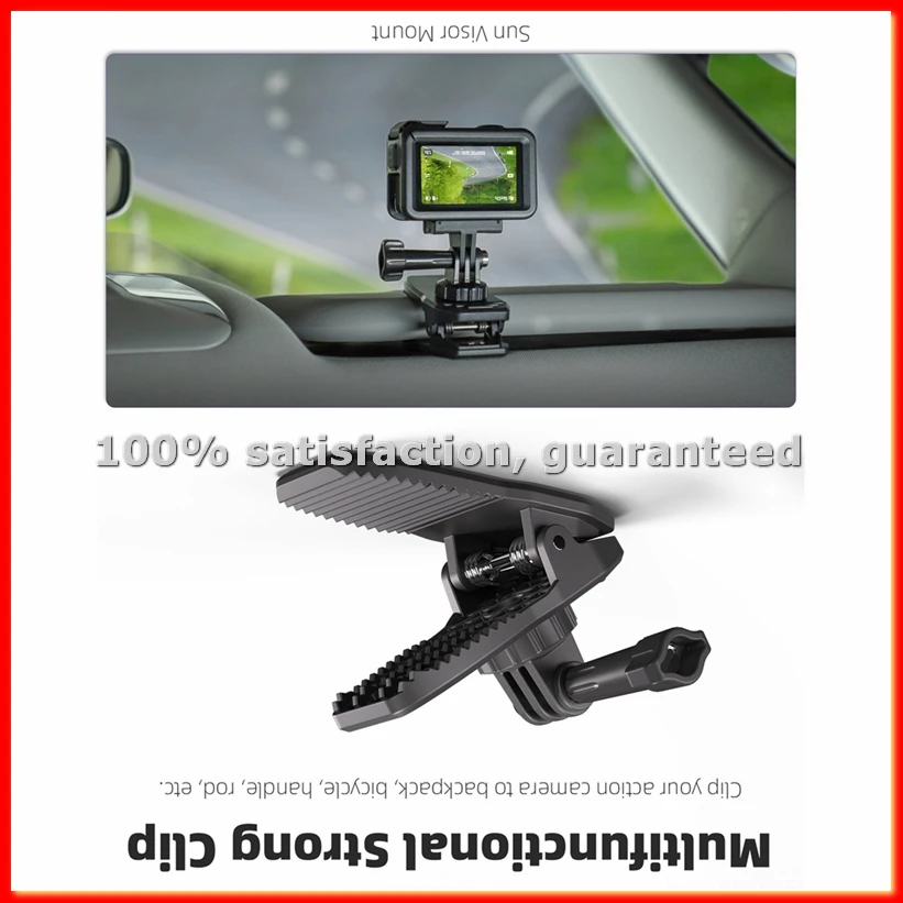 

Крепление-клипса для Action5 Pro на козырек от солнца, магнитное крепление для GoPro13, аксессуары для расширения возможностей крепления - A13G