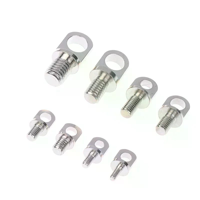 3Pcs Brass Stud Nuts & Eye Bolts With Hole M3/M4/M5/M6/M8/M10 - Copper Lifting Eye Screws Set
