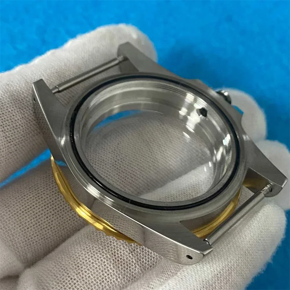 Антикварный корпус с выпуклым зеркалом 39,5 мм, супер водонепроницаемый корпус из нержавеющей стали 316L, золотые ретро-часы для NH34 NH35 NH36 Механизм DIY